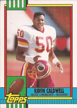 #131 Ravin Caldwell - Washington Redskins - 1990 Topps Football
