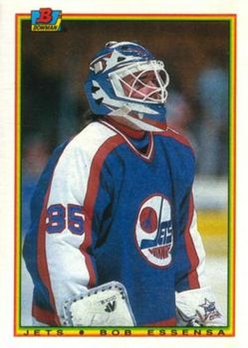 #131 Bob Essensa - Winnipeg Jets - 1990-91 Bowman Hockey