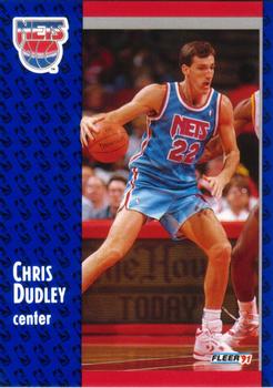 #131 Chris Dudley - New Jersey Nets - 1991-92 Fleer Basketball