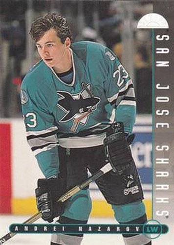 #131 Andrei Nazarov - San Jose Sharks - 1995-96 Leaf Hockey