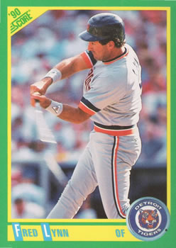 #131 Fred Lynn - Detroit Tigers - 1990 Score Baseball