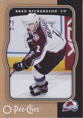 #131 Brad Richardson - Colorado Avalanche - 2007-08 O-Pee-Chee Hockey