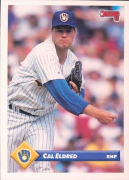 #131 Cal Eldred - Milwaukee Brewers - 1993 Donruss Baseball