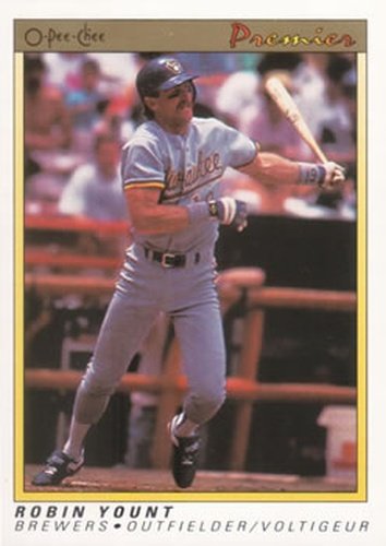#131 Robin Yount - Milwaukee Brewers - 1991 O-Pee-Chee Premier Baseball