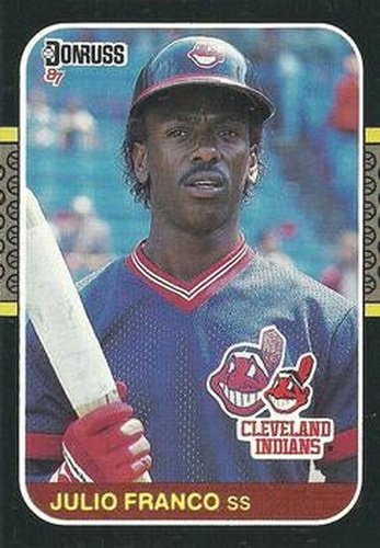#131 Julio Franco - Cleveland Indians - 1987 Donruss Baseball