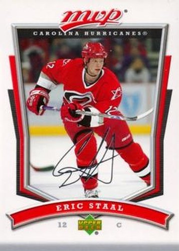 #131 Eric Staal - Carolina Hurricanes - 2007-08 Upper Deck MVP Hockey