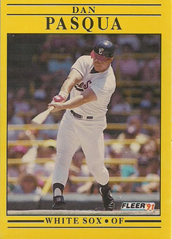 #131 Dan Pasqua - Chicago White Sox - 1991 Fleer Baseball