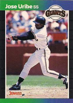 #131 Jose Uribe - San Francisco Giants - 1989 Donruss Baseball