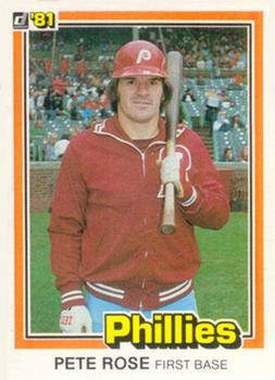 #131a Pete Rose - Philadelphia Phillies - 1981 Donruss Baseball