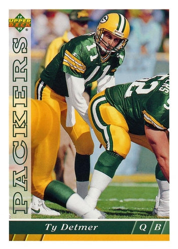 #132 Ty Detmer - Green Bay Packers - 1993 Upper Deck Football