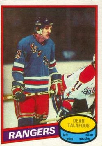 #132 Dean Talafous - New York Rangers - 1980-81 O-Pee-Chee Hockey