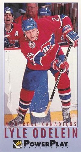 #132 Lyle Odelein - Montreal Canadiens - 1993-94 Fleer PowerPlay Hockey
