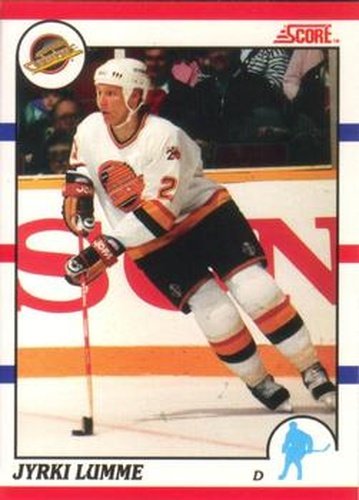 #132 Jyrki Lumme - Vancouver Canucks - 1990-91 Score Canadian Hockey