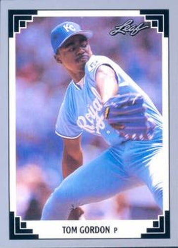 #132 Tom Gordon - Kansas City Royals - 1991 Leaf Baseball