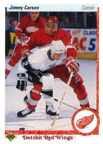 #132 Jimmy Carson - Detroit Red Wings - 1990-91 Upper Deck Hockey