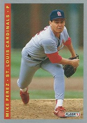 #132 Mike Perez - St. Louis Cardinals - 1993 Fleer Baseball