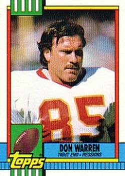 #132 Don Warren - Washington Redskins - 1990 Topps Football