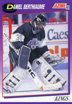 #132 Daniel Berthiaume - Los Angeles Kings - 1991-92 Score American Hockey