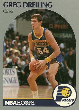 #132 Greg Dreiling - Indiana Pacers - 1990-91 Hoops Basketball