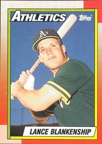 #132 Lance Blankenship - Oakland Athletics - 1990 O-Pee-Chee Baseball