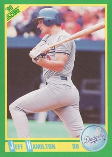 #132 Jeff Hamilton - Los Angeles Dodgers - 1990 Score Baseball