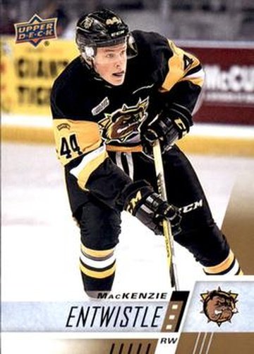 #132 MacKenzie Entwistle - Hamilton Bulldogs - 2017-18 Upper Deck CHL Hockey