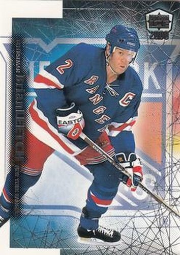 #132 Brian Leetch - New York Rangers - 1999-00 Pacific Dynagon Ice Hockey