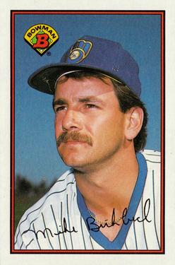 #132 Mike Birkbeck - Milwaukee Brewers - 1989 Bowman Baseball