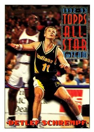 #132 Detlef Schrempf - Indiana Pacers - 1993-94 Topps Basketball