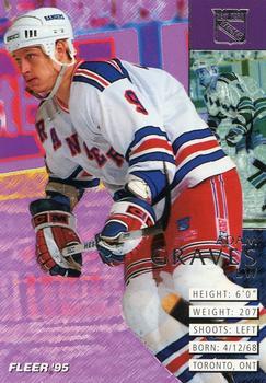 #132 Adam Graves - New York Rangers - 1994-95 Fleer Hockey