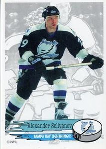 #132 Alexander Selivanov - Tampa Bay Lightning - 1995-96 Panini Hockey Stickers