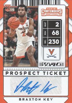 #132 Braxton Key - Virginia Cavaliers - 2020 Panini Contenders Draft Picks Basketball
