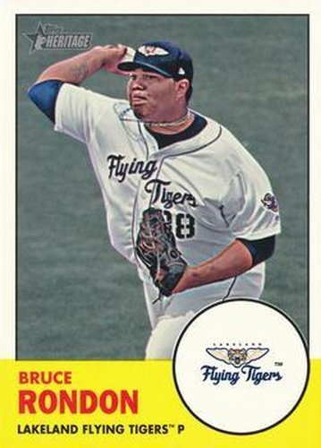 #132 Bruce Rondon - Lakeland Flying Tigers - 2012 Topps Heritage Minor League Baseball