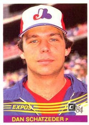#132 Dan Schatzeder - Montreal Expos - 1984 Donruss Baseball