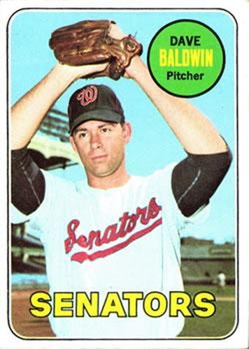 #132 Dave Baldwin - Washington Senators - 1969 Topps Baseball