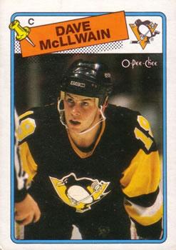#132 Dave McLlwain - Pittsburgh Penguins - 1988-89 O-Pee-Chee Hockey