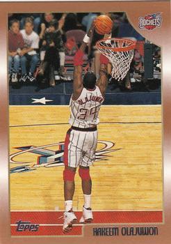 #132 Hakeem Olajuwon - Houston Rockets - 1998-99 Topps Basketball