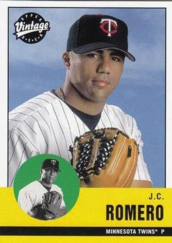 #132 J.C. Romero - Minnesota Twins - 2001 Upper Deck Vintage Baseball