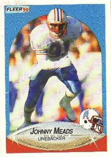 #132 Johnny Meads - Houston Oilers - 1990 Fleer Football