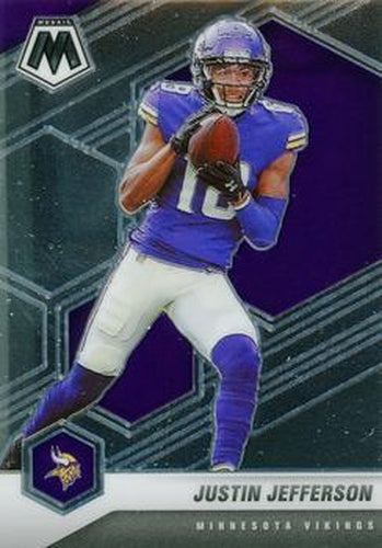 #132 Justin Jefferson - Minnesota Vikings - 2021 Panini Mosaic Football