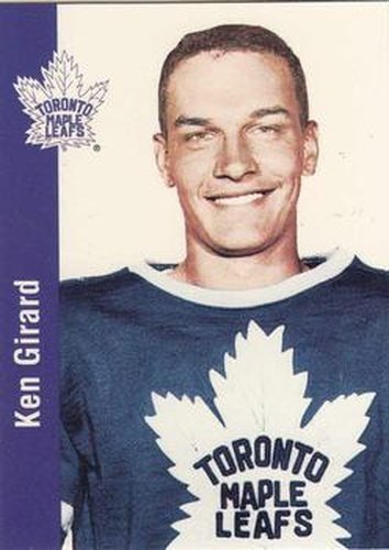 #132 Ken Girard - Toronto Maple Leafs - 1994 Parkhurst Missing Link 1956-57 Hockey