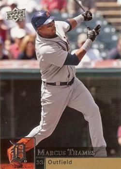 #132 Marcus Thames - Detroit Tigers - 2009 Upper Deck Baseball
