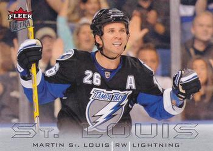 #132 Martin St. Louis - Tampa Bay Lightning - 2009-10 Ultra Hockey