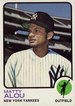 #132 Matty Alou - New York Yankees - 1973 Topps Baseball