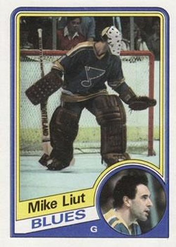 #132 Mike Liut - St. Louis Blues - 1984-85 Topps Hockey