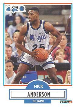 #132 Nick Anderson - Orlando Magic - 1990-91 Fleer Basketball
