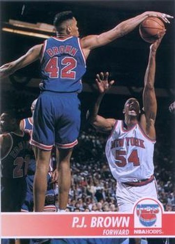 #132 P.J. Brown - New Jersey Nets - 1994-95 Hoops Basketball