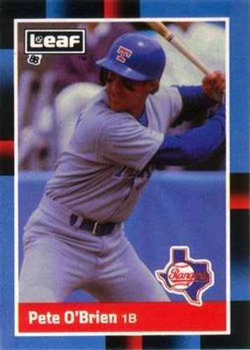#132 Pete O'Brien - Texas Rangers - 1988 Leaf Baseball