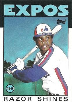 #132 Razor Shines - Montreal Expos - 1986 Topps Baseball