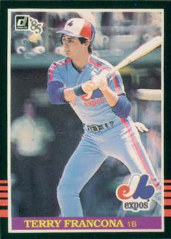 #132 Terry Francona - Montreal Expos - 1985 Donruss Baseball